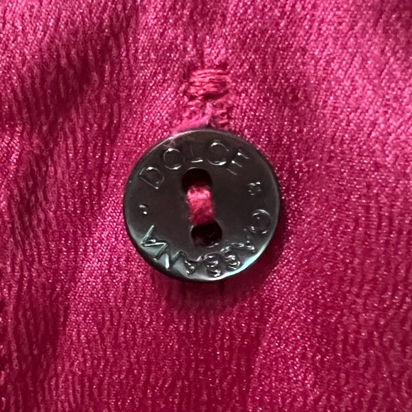 Dolce & Gabbana Vintage Magenta Button Down Shirt - Picture 4 of 4